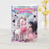 Happy 6th Birthday Card Kaart (Gele Bloem)