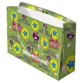 Happy 6th Birthday Gift Bag #6 Groot Cadeauzakje (Achterkant Gekanteld)