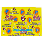 Happy 6th Birthday Gift Bag #6 Groot Cadeauzakje (Achterkant)