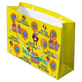 Happy 6th Birthday Gift Bag #6 Groot Cadeauzakje (Achterkant Gekanteld)