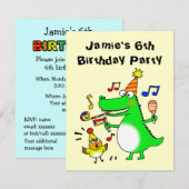 Happy 6th Birthday ( ik ben 6 ) Kaart (Voorkant / Achterkant)