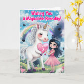 Happy 6th Birthday Kaart (Gele Bloem)