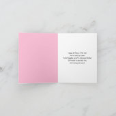 Happy 6th Birthday Polka Dot Pink Girly Golf Kaart (Binnen)