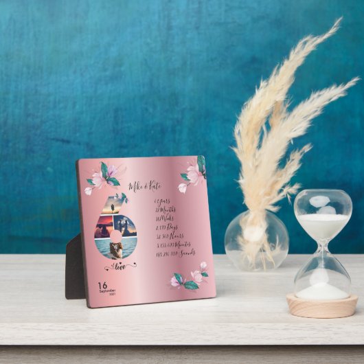 Happy 6th Jubileum, aangepaste fotocollage, graaf Fotoplaat (Insitu)