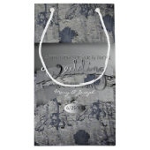 "Happy 6th Sugar & Iron Wedding Jubileum" Klein Cadeauzakje (Achterkant)