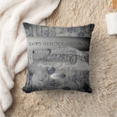 "Happy 6th Sugar&Iron Wedding Jubileum" Kussen (Deken)