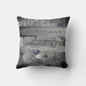 "Happy 6th Sugar&Iron Wedding Jubileum" Kussen (Achterkant)
