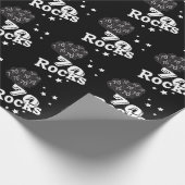 Happy 70th Birthday -70 Rocks Cadeaupapier (Hoek)
