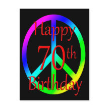 Happy 70th Birthday briefkaart