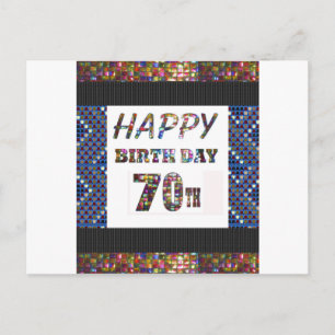 Happy 70th Birthday Briefkaart