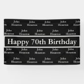 Happy 70th Birthday Custom Spandoek (Horizontaal)