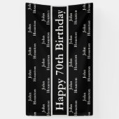 Happy 70th Birthday Custom Spandoek (Verticaal)