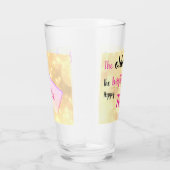 Happy 70th Birthday gepersonaliseerd voeg naam toe Glas (Rechts)