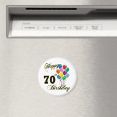 Happy 70th Birthday Gifts en Birthday Apparel Magneet (Insitu (Vaatwasser))