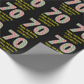 Happy 70th Birthday & Merry Kerstmis, aangepaste n Cadeaupapier (Hoek)