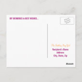 Happy 70th Birthday Milestone Briefkaarten - Magen (Achterkant)
