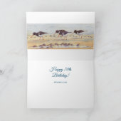 Happy 70th Birthday Oystercatcher Bird Animal Kaar Kaart (Binnen)