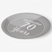 Happy 70th Birthday Paper-Bord Papieren Bordje (Gekanteld)