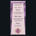 Happy 70th Birthday Roos Gouden Glitter Folie Menu<br><div class="desc">Een stijlvol menu met een rozen gouden en gouden folie en een uniek verjaardagsnummer in glitter en gold.</div>