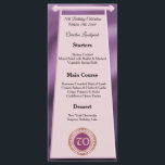 Happy 70th Birthday Roos Gouden Glitter Folie Menu<br><div class="desc">Een stijlvol menu met een rozen gouden en gouden folie en een uniek verjaardagsnummer in glitter en gold.</div>