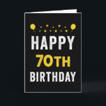 Happy 70th Birthday Septuagenarian Celebration Kaart<br><div class="desc">Geef het toe. Zonder deze persoon zou het leven niet hetzelfde zijn. 70 jaar? Lekker voor hen! Deze legendarische koning of koningin verdient speciale felicitaties. Wat een prestatie. De tekst binnen de kaart is aanpasbaar. U kunt het lettertype, de tekengrootte, de lettertypekleur, de letterspatiëring, de regelafstand en de achtergrondkleur wijzigen...</div>