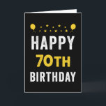 Happy 70th Birthday Septuagenarian Celebration Kaart<br><div class="desc">Geef het toe. Zonder deze persoon zou het leven niet hetzelfde zijn. 70 jaar? Lekker voor hen! Deze legendarische koning of koningin verdient speciale felicitaties. Wat een prestatie. De tekst binnen de kaart is aanpasbaar. U kunt het lettertype, de tekengrootte, de lettertypekleur, de letterspatiëring, de regelafstand en de achtergrondkleur wijzigen...</div>