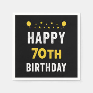 Happy 70th Birthday Septuagenarian Celebration Servet