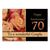 Happy 70th Jubileum rozen (Voorkant Horizontaal)