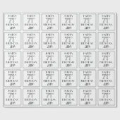 HAPPY 71ST BIRTHDAY; Art Deco Style; aangepaste na Cadeaupapier (Vlak)