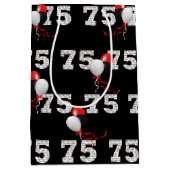 Happy 75th Birthday Balloons Medium Gift Bag Cadeauzakje (Voorkant)