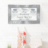 Happy 75th Birthday Banner, gepersonaliseerd Spandoek (Insitu)