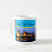 Happy 75th Birthday Caernarfon Castle Koffiemok (Voorkant links)