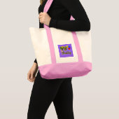 Happy 75th Birthday Celebration Canvas tas (Voorkant (product))