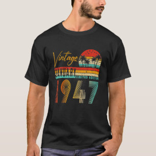 Happy 75th Birthday  januari 1947 75 Years T-shirt