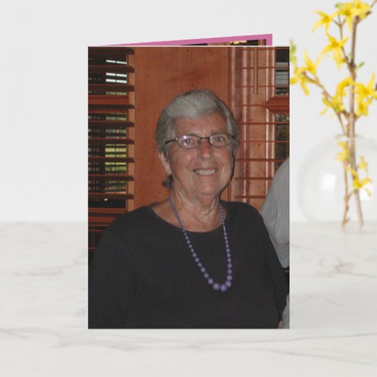 Happy 75th Birthday Kaart (Gele Bloem)