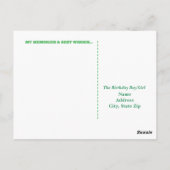 Happy 75th Birthday Milestone Briefkaarten - in gr (Achterkant)