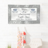 Happy 75th Wedding Jubileum Decorations Spandoek (Insitu)