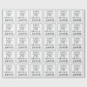 HAPPY 76TH BIRTHDAY; Art Deco Style; aangepaste na Cadeaupapier (Vlak)