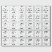 HAPPY 77TH BIRTHDAY; Art Deco Style; aangepaste na Cadeaupapier (Vlak)