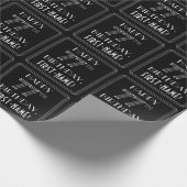 HAPPY 77TH BIRTHDAY; Art Deco Style met aangepaste Cadeaupapier (Hoek)