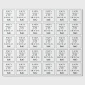 HAPPY 78th BIRTHDAY; Art Deco Style; aangepaste na Cadeaupapier (Vlak)