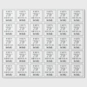 HAPPY 79TH BIRTHDAY; Art Deco Style; aangepaste na Cadeaupapier (Vlak)