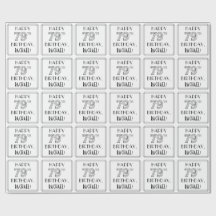 HAPPY 79TH BIRTHDAY; Art Deco Style; aangepaste na