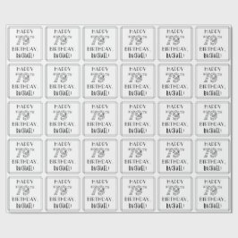 HAPPY 79TH BIRTHDAY; Art Deco Style; aangepaste na Cadeaupapier