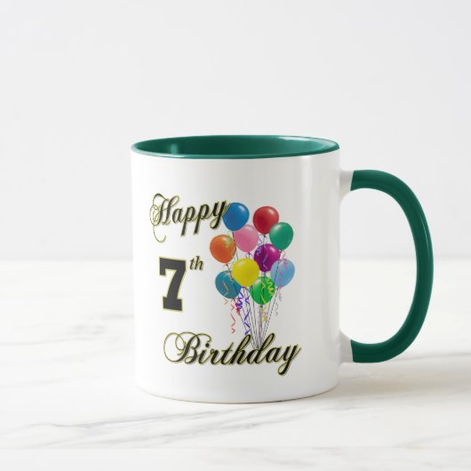 Happy 7th Birthday Coffee Mugs and Cups Mok (Rechts)
