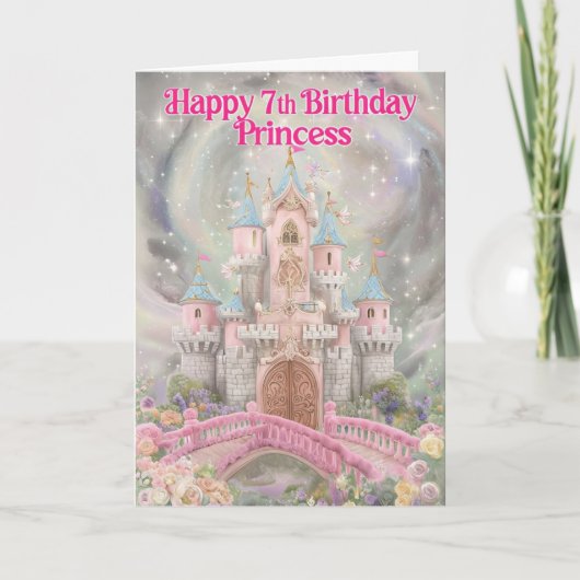 Happy 7th Birthday Kaart (Voorkant)
