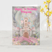 Happy 7th Birthday Kaart (Gele Bloem)