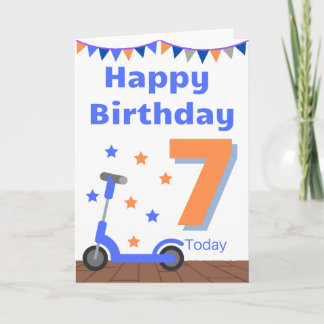 Happy 7th Birthday Kaart