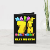 Happy 7th Birthday Kaart (Voorkant)