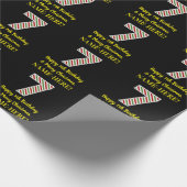 Happy 7th Birthday & Merry Kerstmis, aangepaste na Cadeaupapier (Hoek)